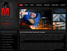 Tablet Screenshot of metalfabricatorsinc.com